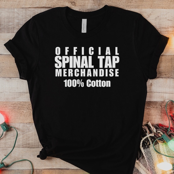 T-shirt officiel de la marque Spinal Tap | Aucun plus noir | Chemise de film drôle | Ceux-ci vont à onze | Pompe Lick My Love