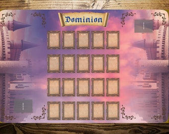 Dominion Table Top Deck Building Card Game - Printable Two Player Game Play Mat  36 x 24 inches - Unofficial playmat - v1
