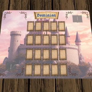 Juego de cartas Dominion Table Top Deck Building - Tapete de juego imprimible para dos jugadores 36 x 24 pulgadas - Tapete de juego no oficial - v2