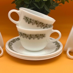 Vintage Pyrex Spring Blossom Tekoppar