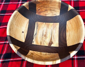 Wood bowl, (Tic-Tac-Toe bowl)