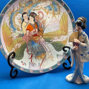 2 Chinese Legends of the West Lake Laurel Peak Imperial Porcelain Plates