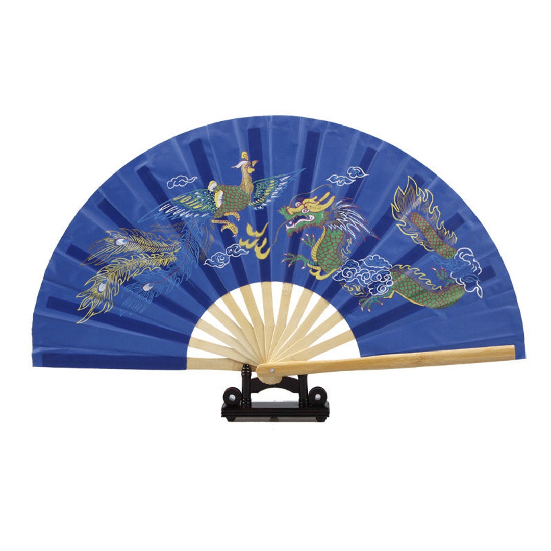 Tai Chi Chinese Bamboo Fan,martial Arts Performance,dragon Lunar Year