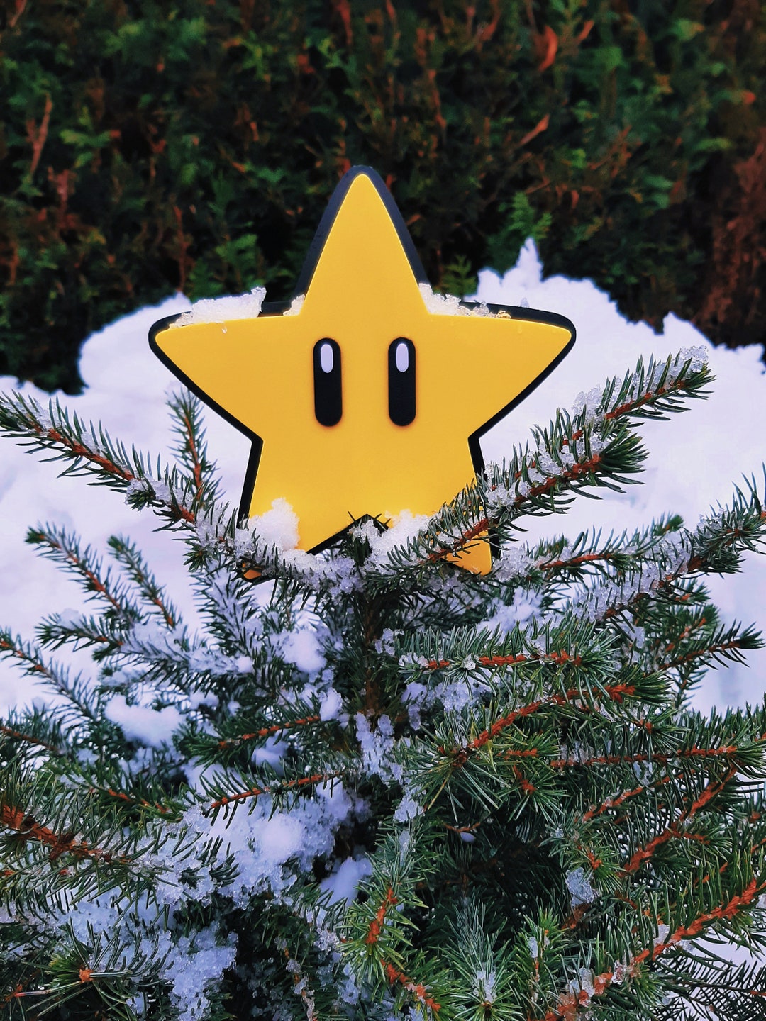 Super Mario Star Tree Topper Christmas Tree Topper Christmas Decoration