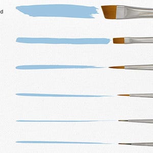 Trekell Acrylpinsel Set - Professionelle Künstlerpinsel