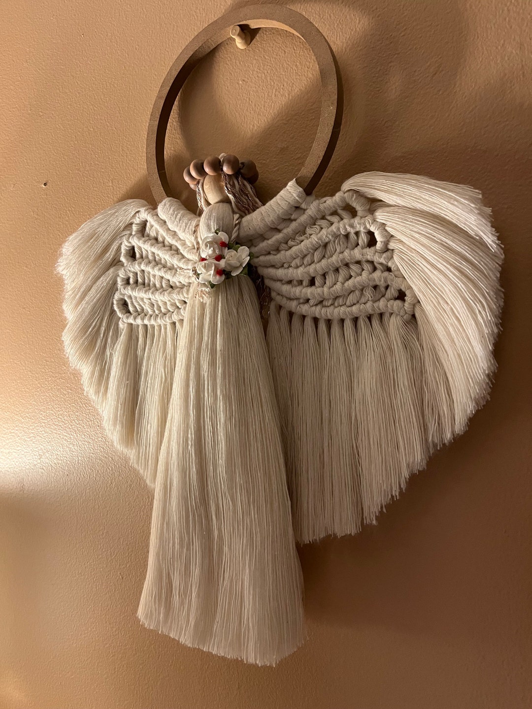 Macrame Angel Wall Hanging Made to Order Gift for Daughter Gift for Mom