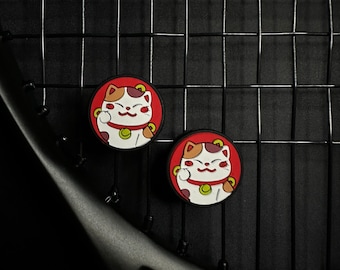 2 pieces tennis dampener, Maneki Neko, lucky charm, tennis balance, shock absorber, tennis accessories, tennis gift, dampener, cat