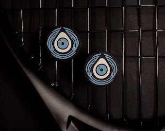 2 pieces, tennis dampener, vibration dampener, nazar, nazar eye, lucky charm, tennis balance, tennis gift, shock absorber, tennis
