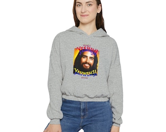 Sudadera con capucha con parte inferior ceñida para mujer Jesús Yeshua es Yahweh