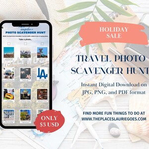 Los Angeles Travel Photo Scavenger Hunt - Instant Download