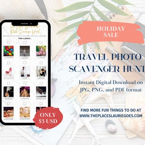 Las Vegas Bachelorette Travel Photo Scavenger Hunt - Instant Download