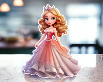 Princess girl  Party Prop Cutout, Backdrop, centerpiece and party decor