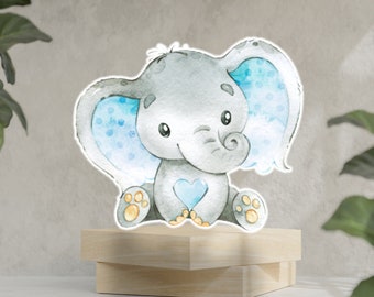 Elephant Standee Party Prop, Cutout Perfect for Centerpieces, cake topper, Backdrops and party decorations.