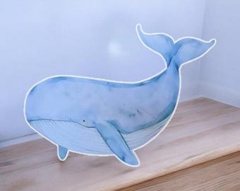 Whale Under the sea party prop sign cutouts backdrop centerpieces and party decorations.