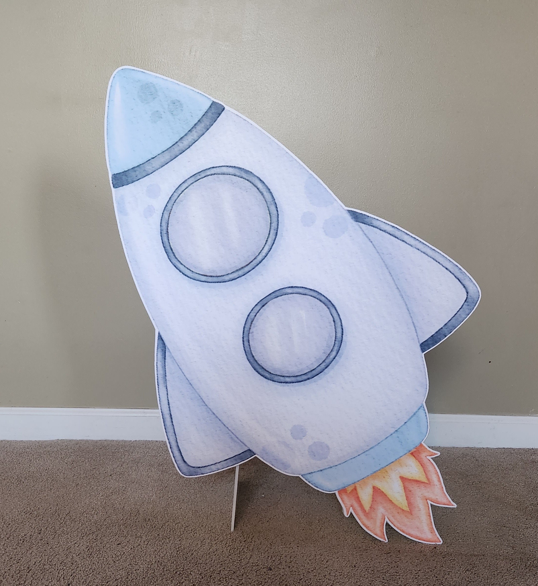 Rocket Party Prop, Cutout, Centerpiece, Backdrop, Astronaut Birthday ...