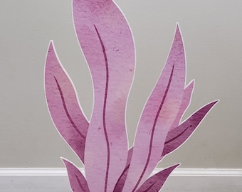 Seaweed party prop cutouts Mermaid themed, Mermaid birthday decoration Backdrops, Centerpieces and party decorations