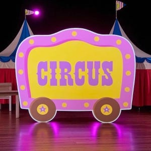 Circus sign cutout party prop sign circus party decorations, Backdrop, Centerpiece party decorations.