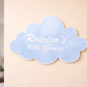 Cloud cutout watercolor personalized custom Party Prop cutouts centerpieces  backdrops and party decorations.