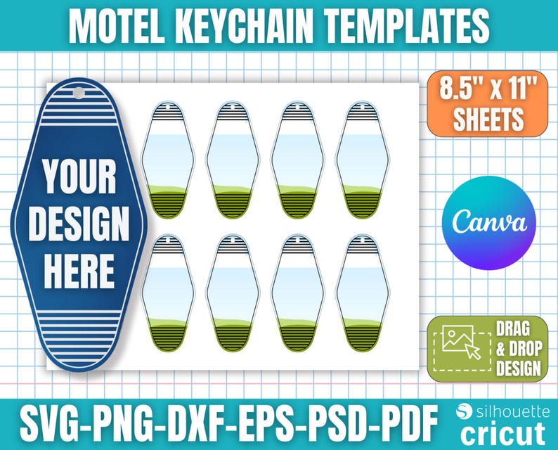 Motel Keychain Template, Motel Keychain Svg, Hotel Keychain Svg ...