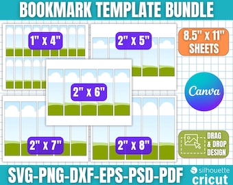 Bookmark Templates, Design Your Bookmark, Printable Bookmark, Custom Bookmark, DIY Bookmark, Bookmark Svg, Bookmark Sublimation, Canva Edit
