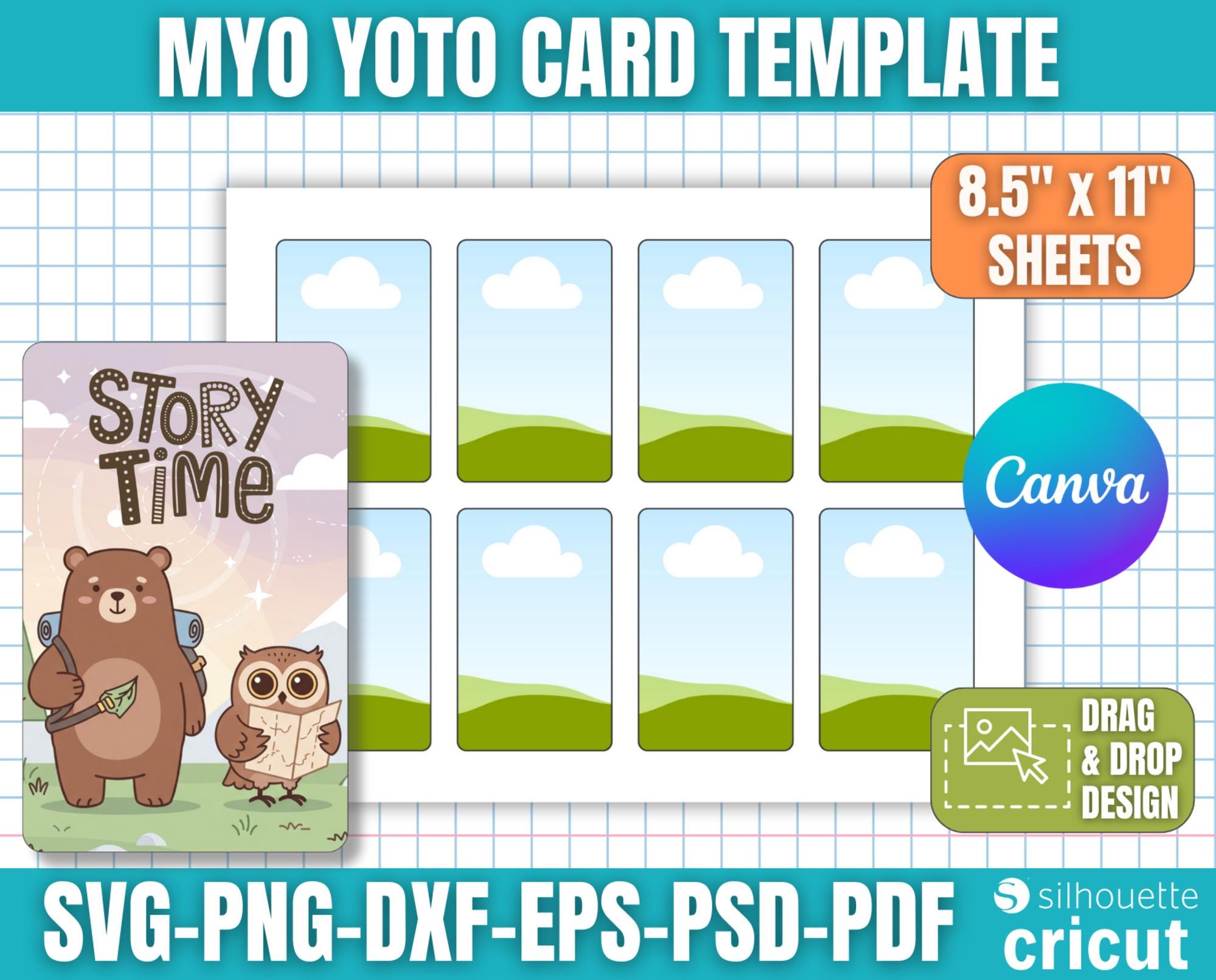 Myo Yoto Card Template, Audio Card Template, Custom Yoto Card, Yoto