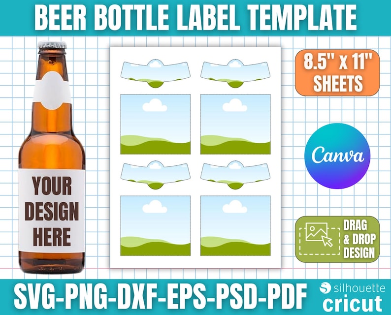 Beer Label Template, Beer Label Svg, Beer Label Sticker, Bottle Beer ...