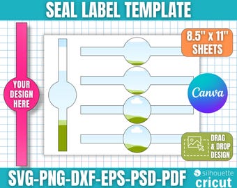 Seal Label Template, Box Seal Label, Box Seal Sticker, Box Label Sticker, Packaging Sticker, Sealing Label, Package Seal, Canva Editable
