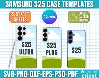 Samsung S25 Hüllen, S25 Serie Hüllen, Canva Hülle Vorlage, Telefon Sublimationshülle, Telefon Hüllen Vorlage, DIY Telefonhülle, Canva Edit