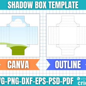 Shadow Box Template Free Rdr2 Shadow Box Template, Shadow Box Svg, Light Box Template, 3D Shadow Box ...