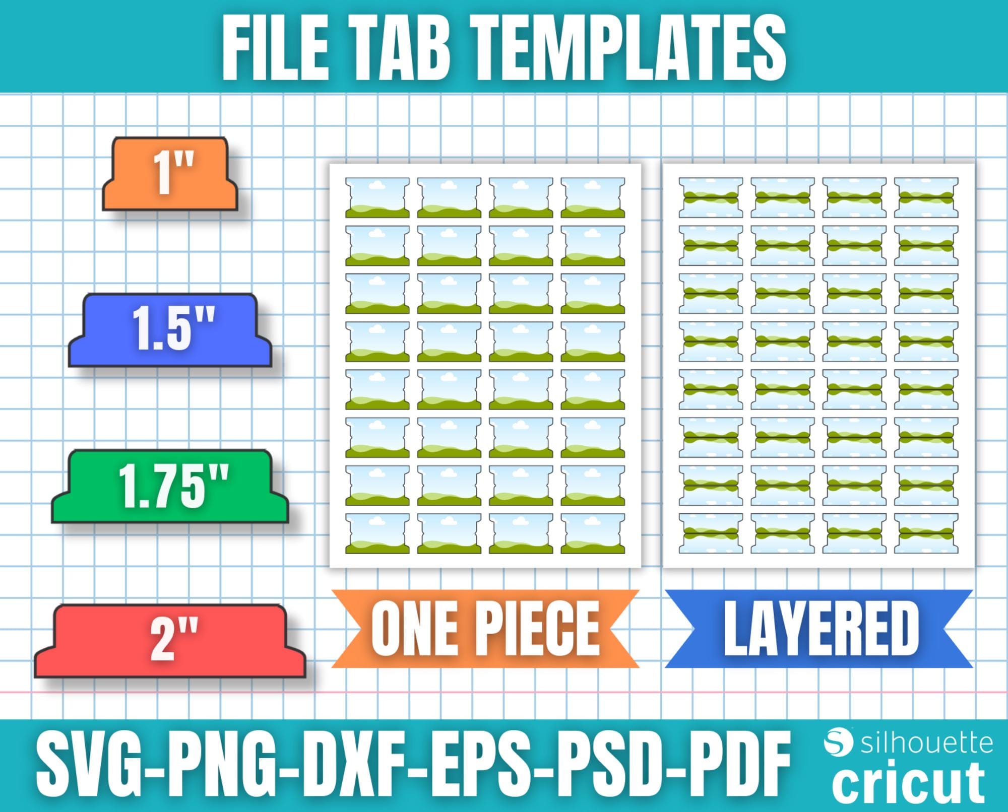 File Tab Templates, Folder Tag, Journal Tab, Page Tab, File Folder ...