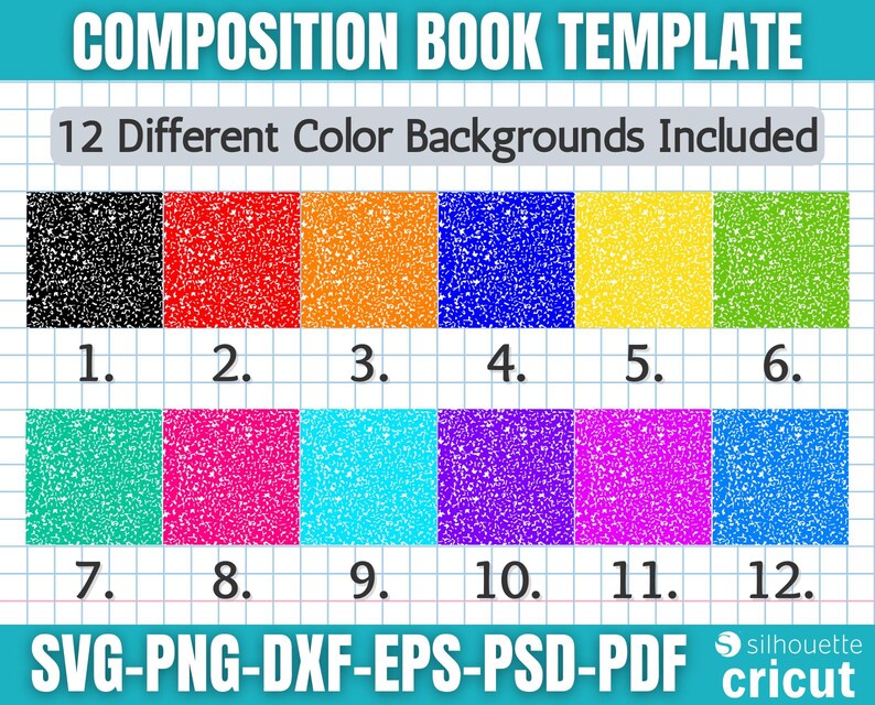 Composition Book Template, Custom Composition Notebook, Composition ...