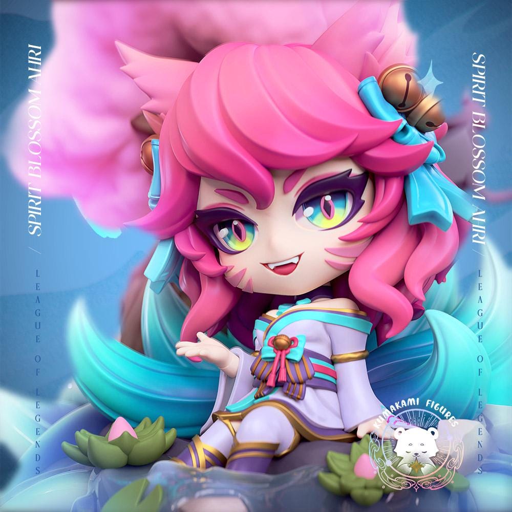 Chibi Ahri 3D Print, League of Legends, Kumakami, UNPAINTED - Etsy