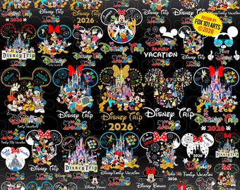 Family Vacation 2026 Png Bundle, Family Trip 2026 Png, Magical Kingdom Png, Family Reunion 2026 Png, Vacay Mode 2026 Png, Friends Squad Png