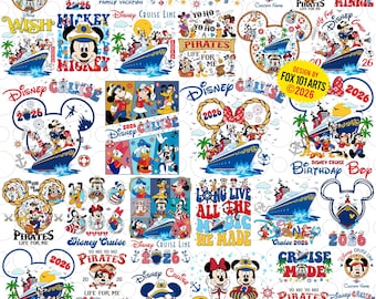 Family Cruise 2026 Png Bundle, Family Vacation 2026 Png, Cruise Friends Png, Cruise Squad 2026 Png, Cruise Sublimation, Magical Kingdom Png