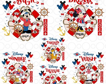 Cruise Friends Png Bundle, Family Cruise 2026 Png, Family Vacation 2026 Png, Cruise Squad 2026 Png, Cruise Sublimation, Magical Kingdom Png