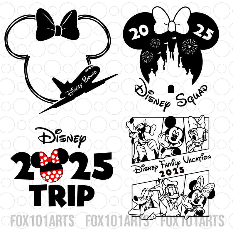 Family Vacation 2025 Svg Png Bundle, Magical Kingdom Svg, Family Trip