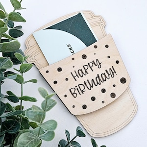 Cadeau de joyeux anniversaire | Porte-cartes cadeau | Porte-cartes d'anniversaire | Décoration de fête | Porte-cartes | Porte-cartes cadeau mug | Amateurs de café