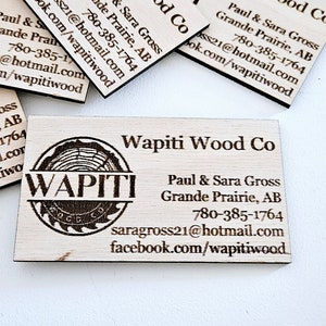 de visite en bois personnalisés | Cartes de visite personnalisées |  Cartes de visite gravées | cartes de visite uniques | Cartes de visite découpées au laser