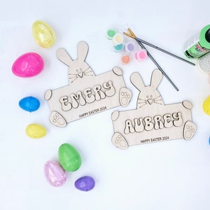 Personalized Easter Bunny DIY Paint Kit | Easter DIY Kit | Easter Basket Stuffer | Personalized Easter Paint Kit for Kids | Name DIY Kit