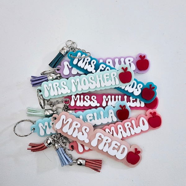 Teacher keychain | Teacher appreciation | Teacher gift | Gifts for teachers | end of the year gift | Teacher Christmas Gift | Keychain