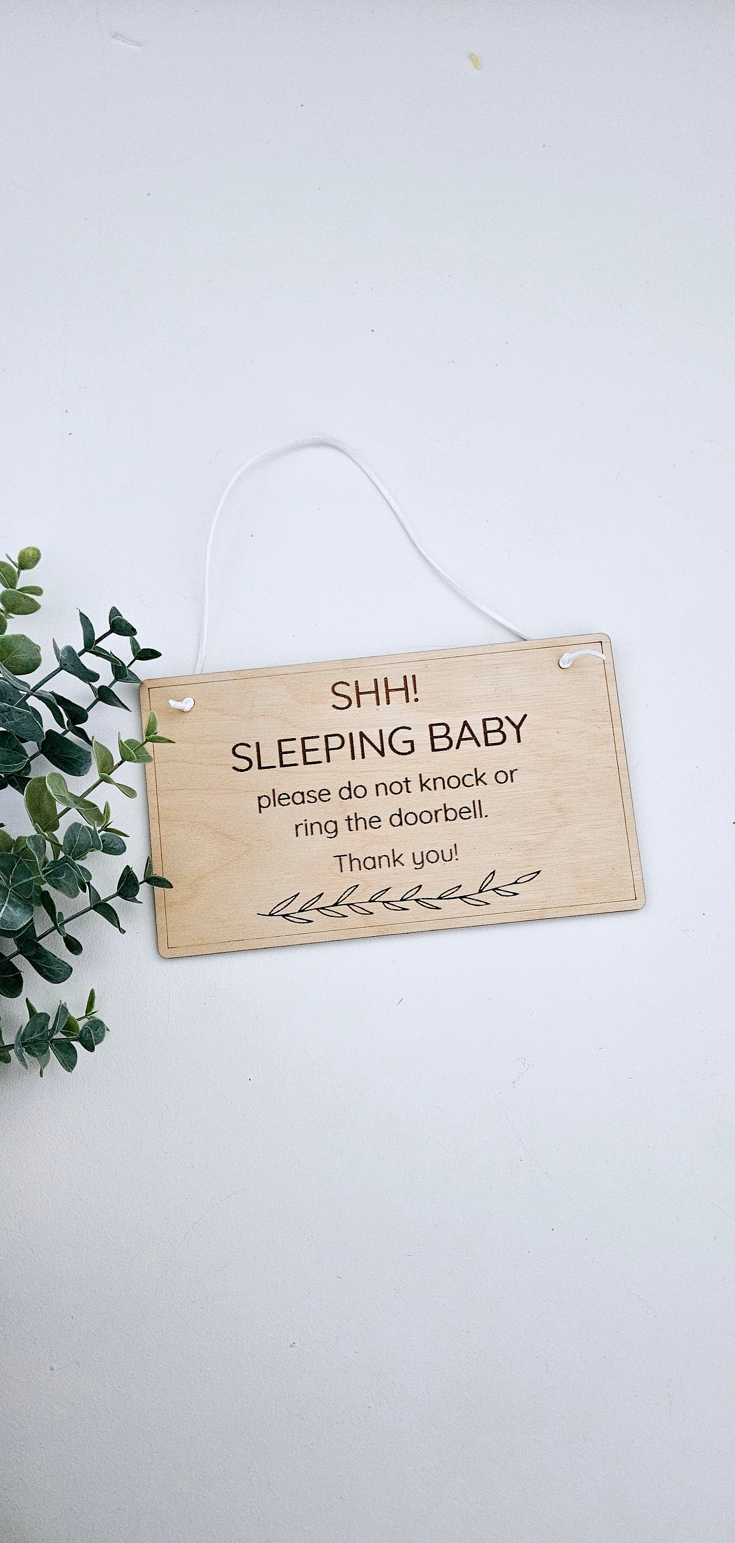 Shh baby sleeping Sign | door Sign | do not knock sign | front door sign | Baby sign  | Babe Decor | Nursery sign | Baby sleeping sign