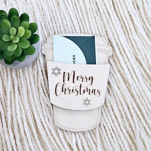 Cadeau des Fêtes | Porte-cartes cadeau | Porte-cartes cadeau de Noël | Cadeau de fin d'année pour enseignant |  Ornement de carte-cadeau | Cadeau de Noël Cadeau pour elle