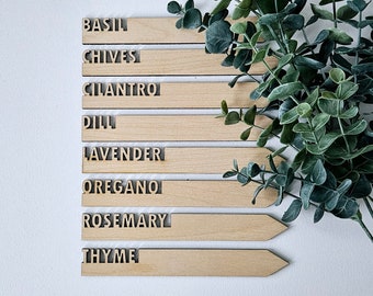 Garden Stakes | Planter Box Stakes | Garden Row Markers | Greenhouse stakes | Plant Stakes | Mothers Day Gift Vegetable Markers Herbs Sticks