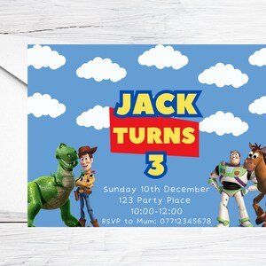 Toy Story Party Invitation