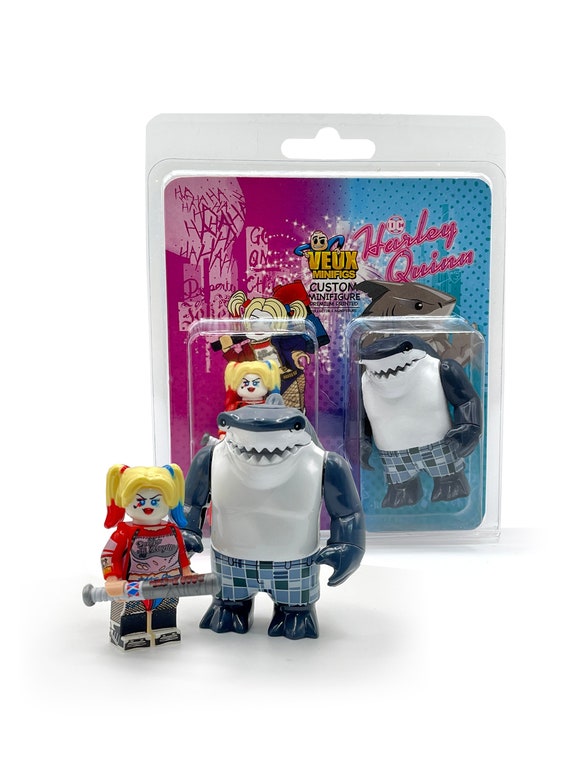 Buy Harley Quinn and King Shark Custom Minifigures Online in India Etsy
