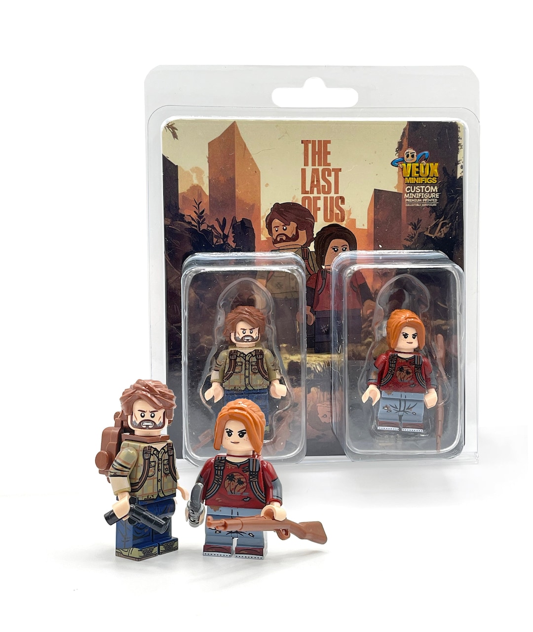 The Last of Us Joel Ellie Custom Minifigures Etsy Denmark