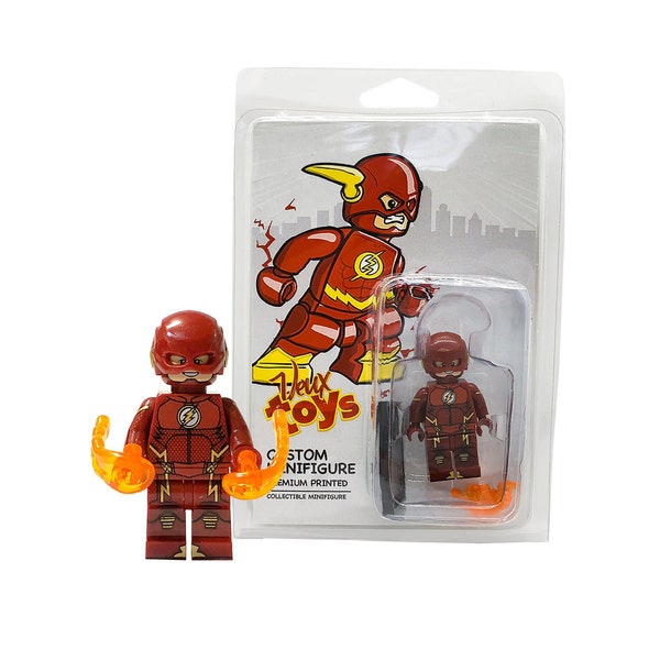 DC Comics Custom Inspired minifigure The Flash (Barry Allen) Tv series Version.