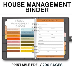 Carpeta de gestión de emergencias del hogar: Planificador de vida familiar (PDF digital)