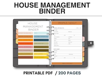 Emergency Home Management Binder: Family Life Planner (Digital PDF)