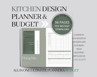 Planificador de renovación de cocina: Presupuesto y lista de verificación (PDF)